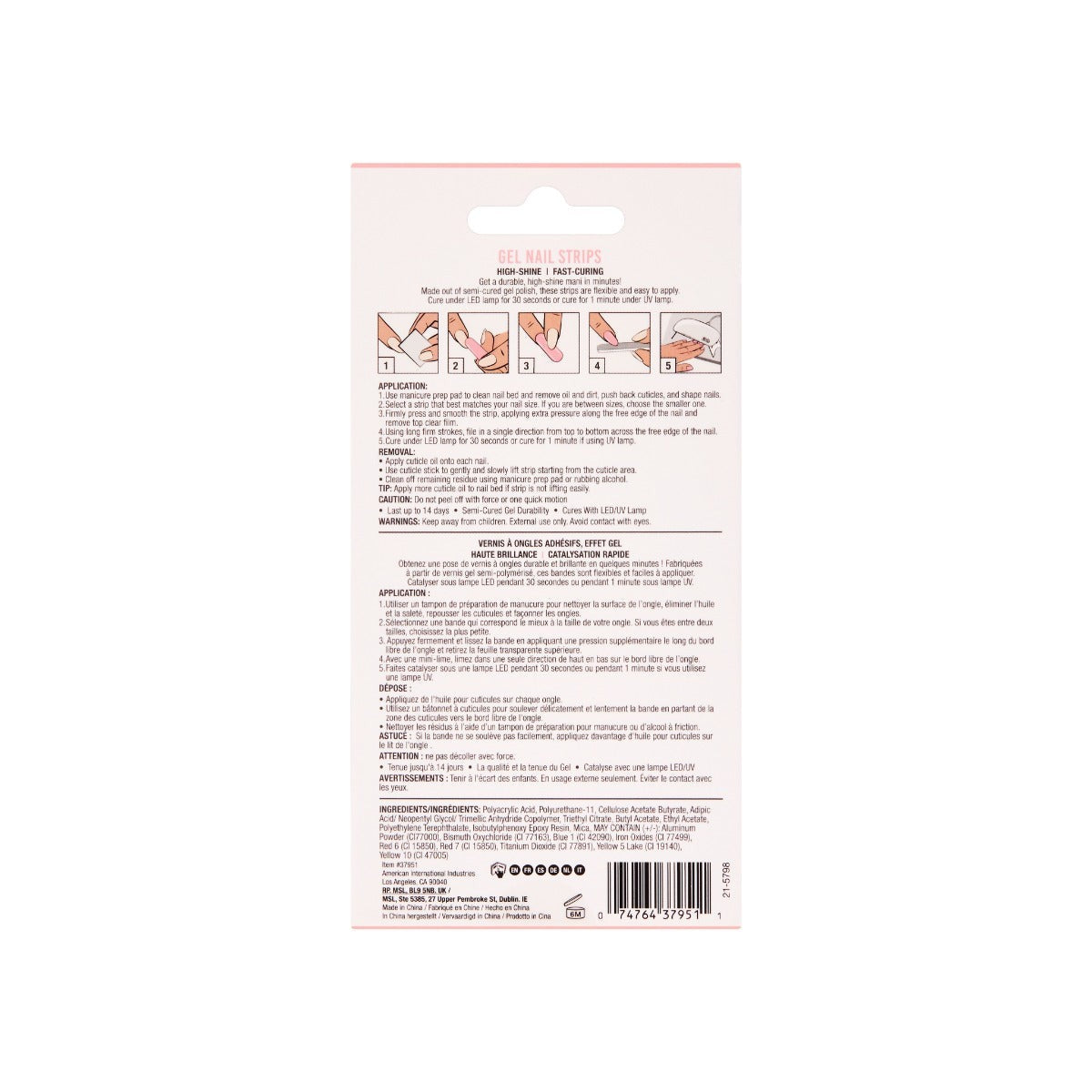 Nail Addict Gel Nail Strips - Cupids Bow