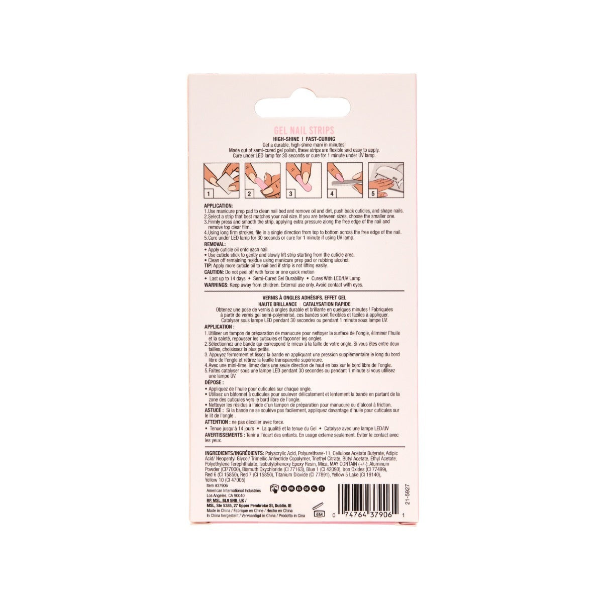 Nail Addict Gel Nail Strips - Blushing Bride