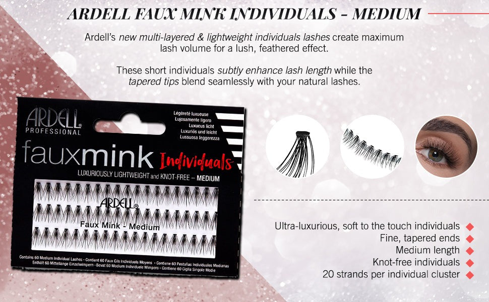 Faux Mink Individuals, Medium, 60-Count