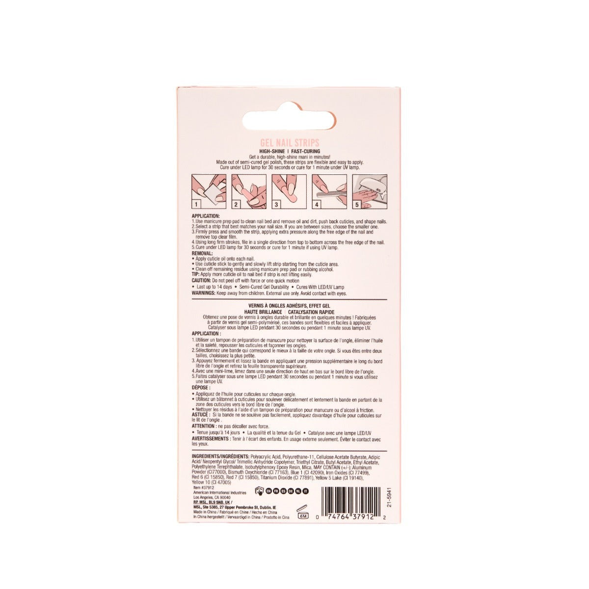 Nail Addict Gel Nail Strips - Mocha Latte