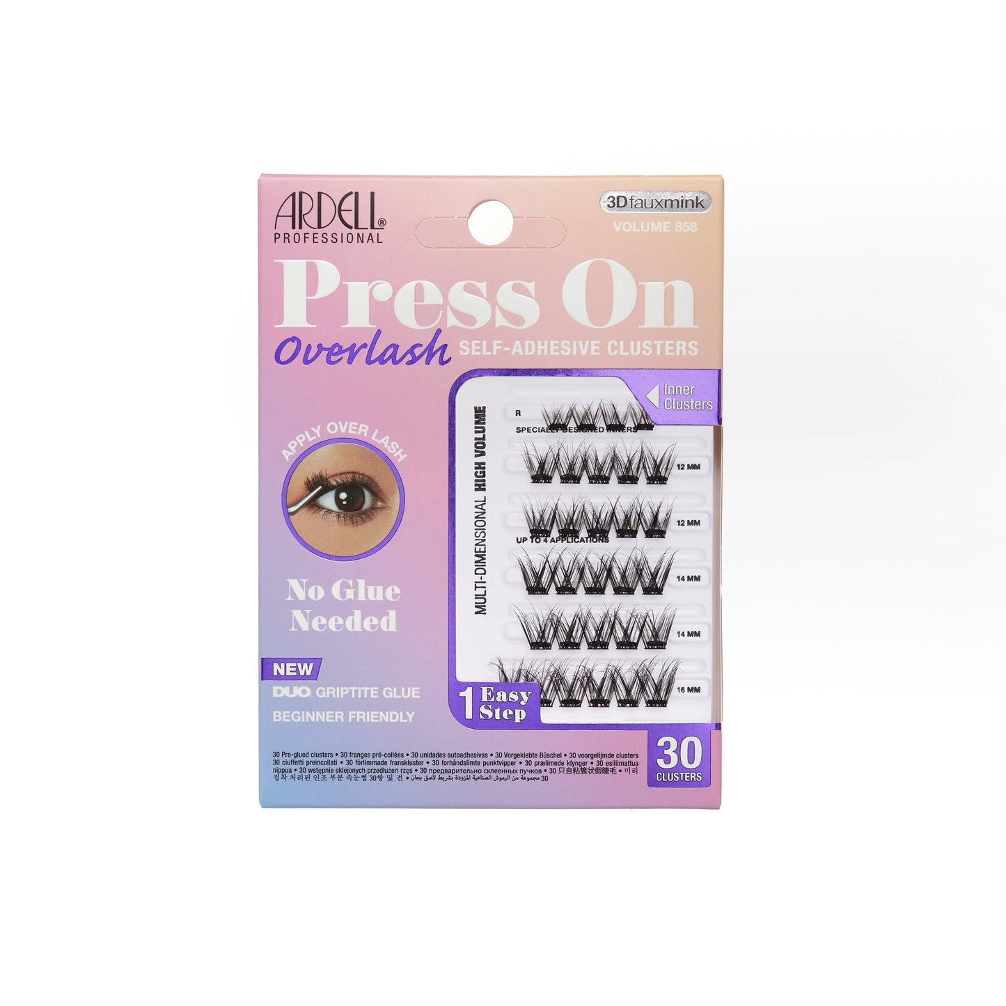Press On Overlash 3D Fauxmink Volume 858