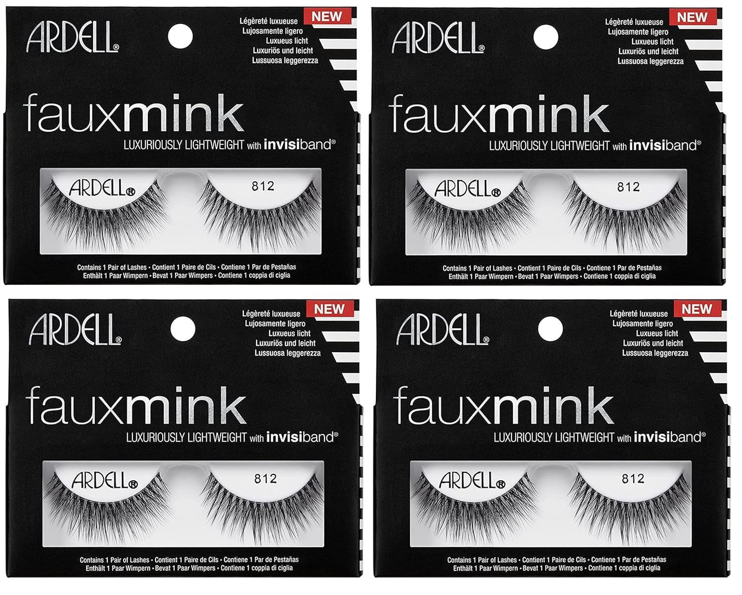 Faux Mink 812, 4-Pack