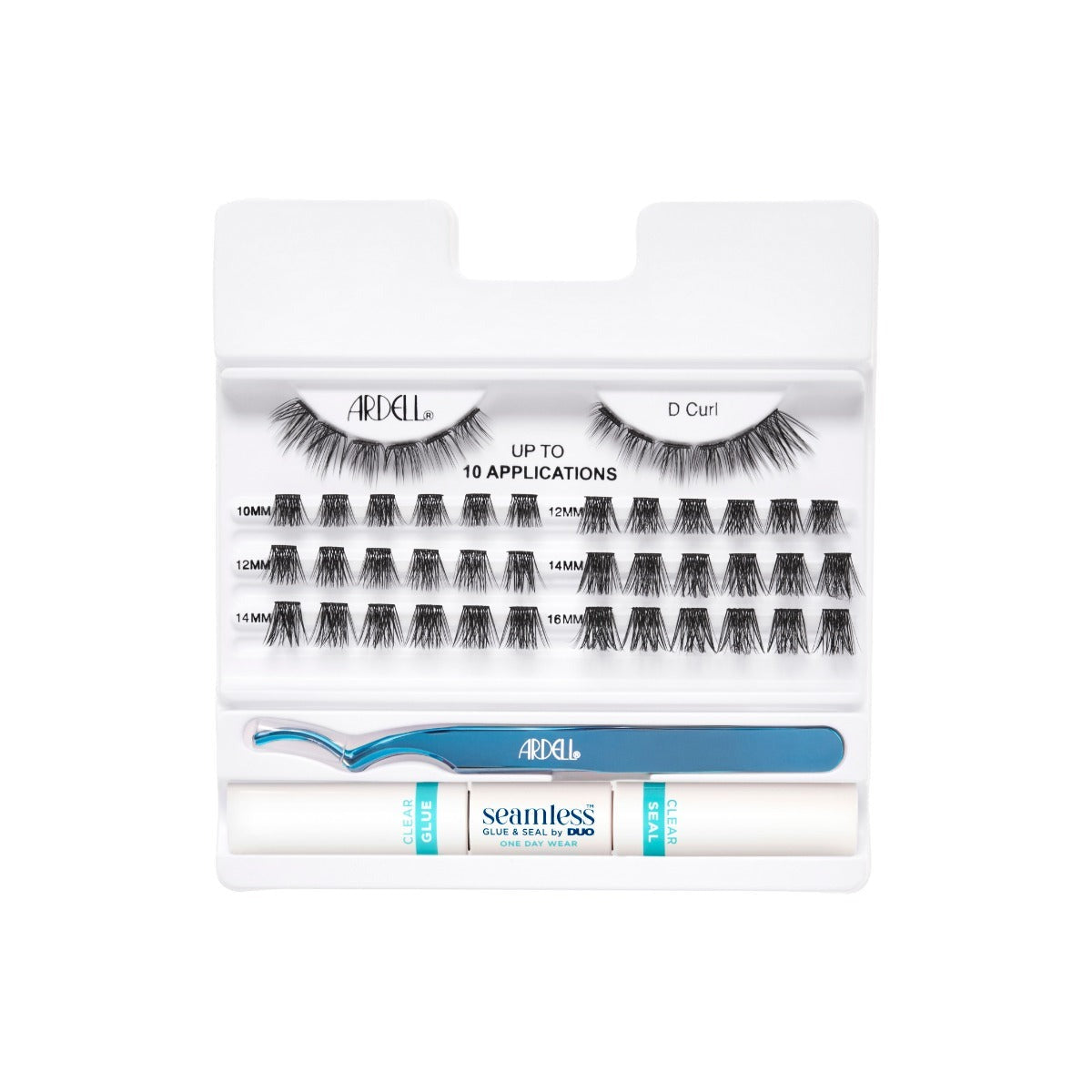 Seamless Underlash Extensions Faux Mink D Curl, 48-Count