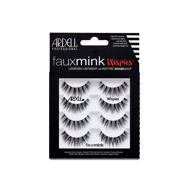 Faux Mink Wispies, 4-Pairs