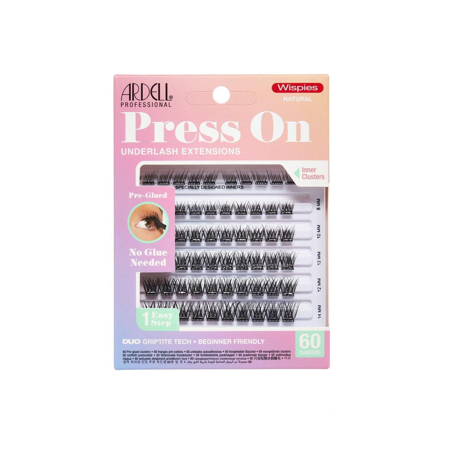 Press On Wispies Natural, 60-Count
