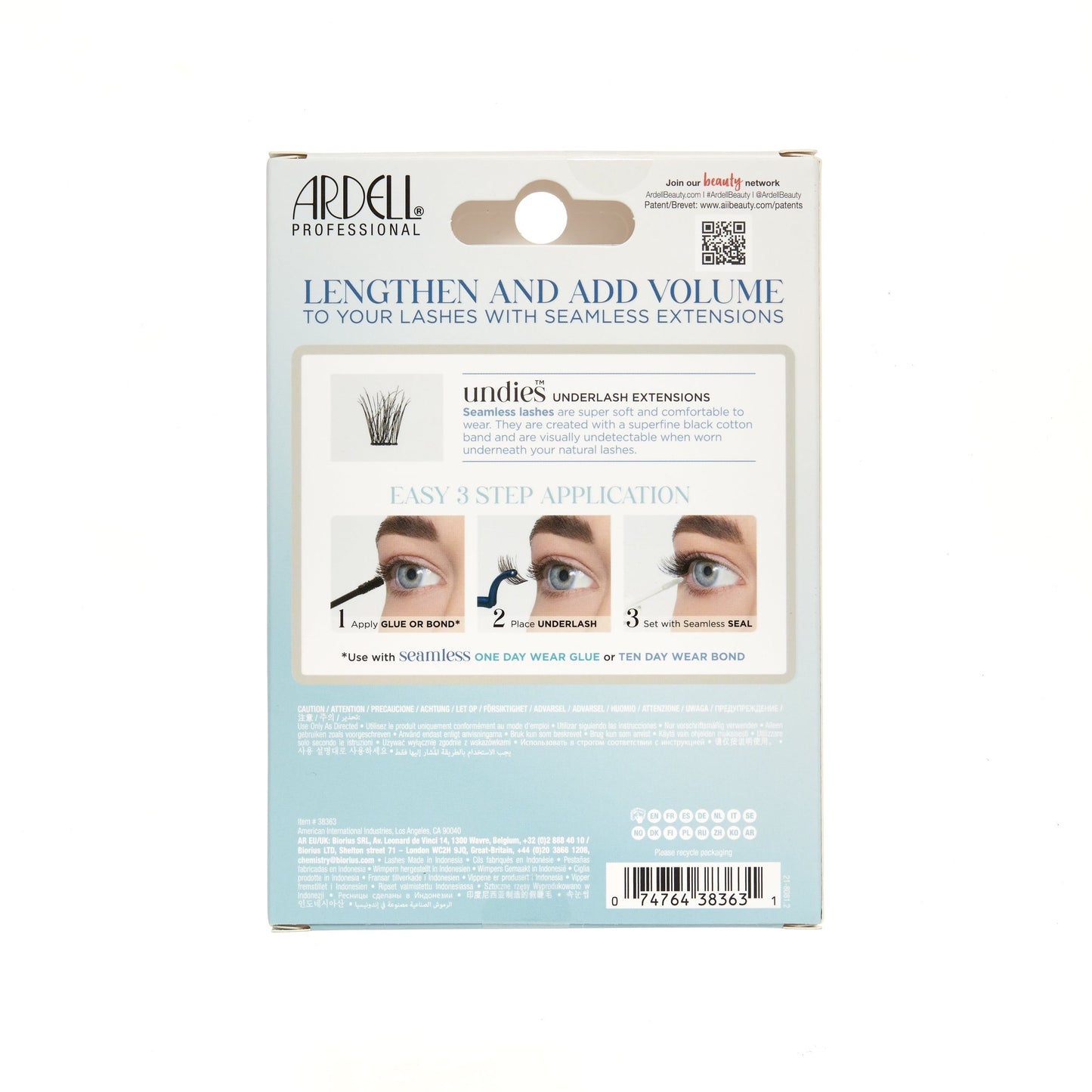 Seamless Underlash Extensions Naked, 100-Count