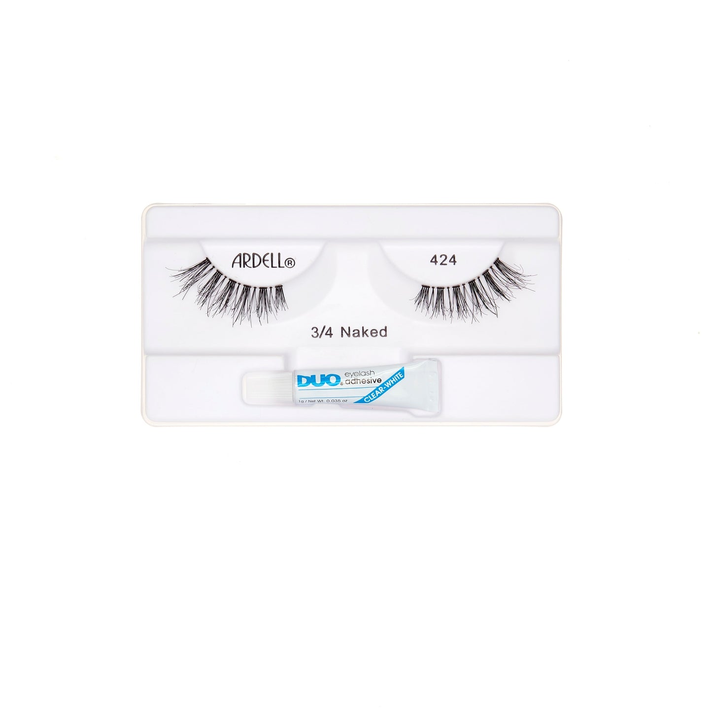 Naked Lash 3/4 Length 424 With Duo 1 Gram Glue, 2-Pack