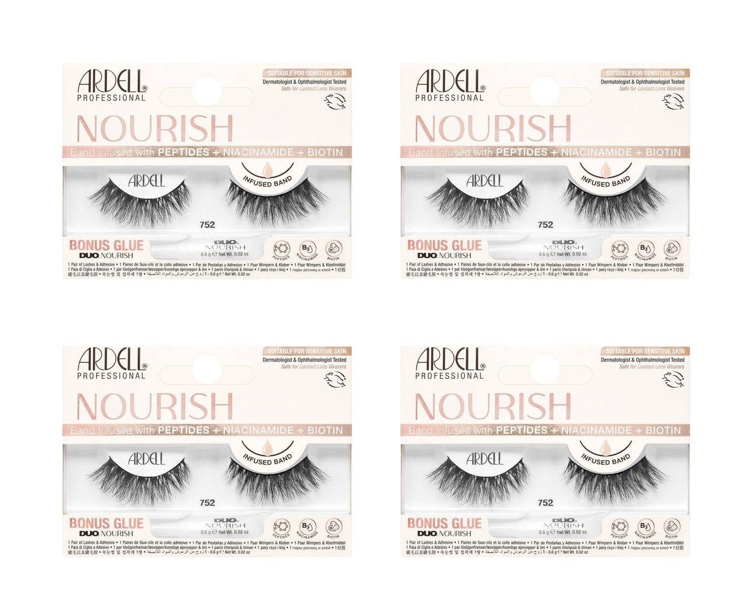 Nourish Lashes 752, 4-Pack
