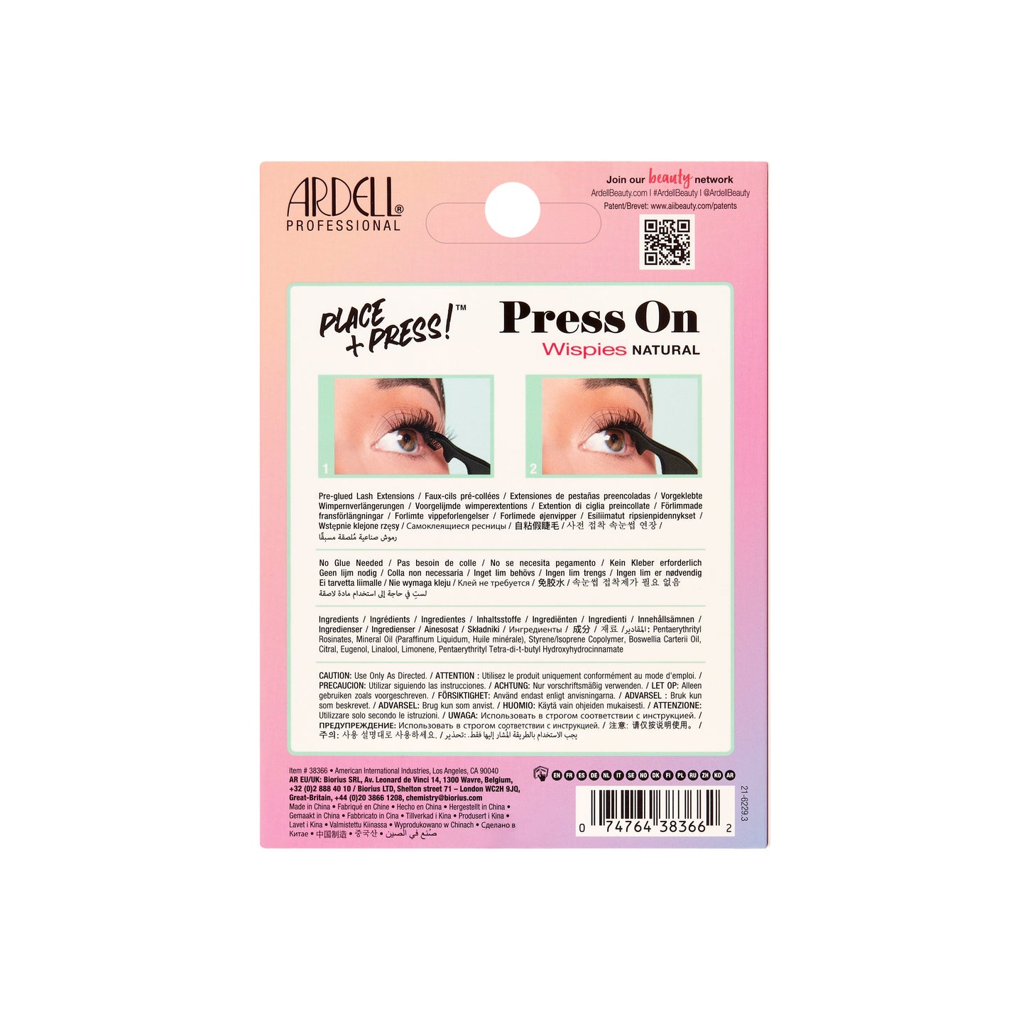 Press On Wispies Natural, 100-Count