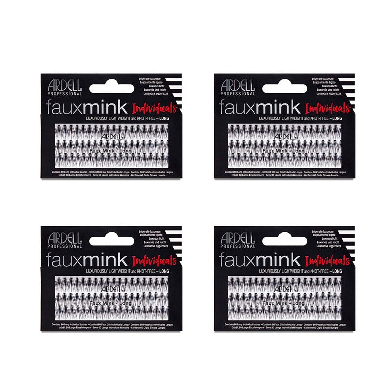Faux Mink Individuals, Long, 60-Count, 4-Pack