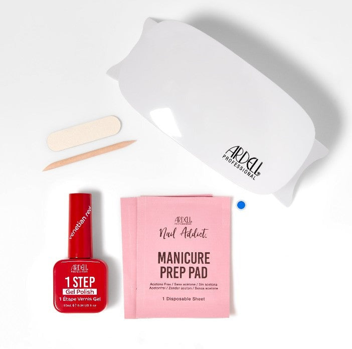 1 Step Gel Manicure Kit - Venetian Red