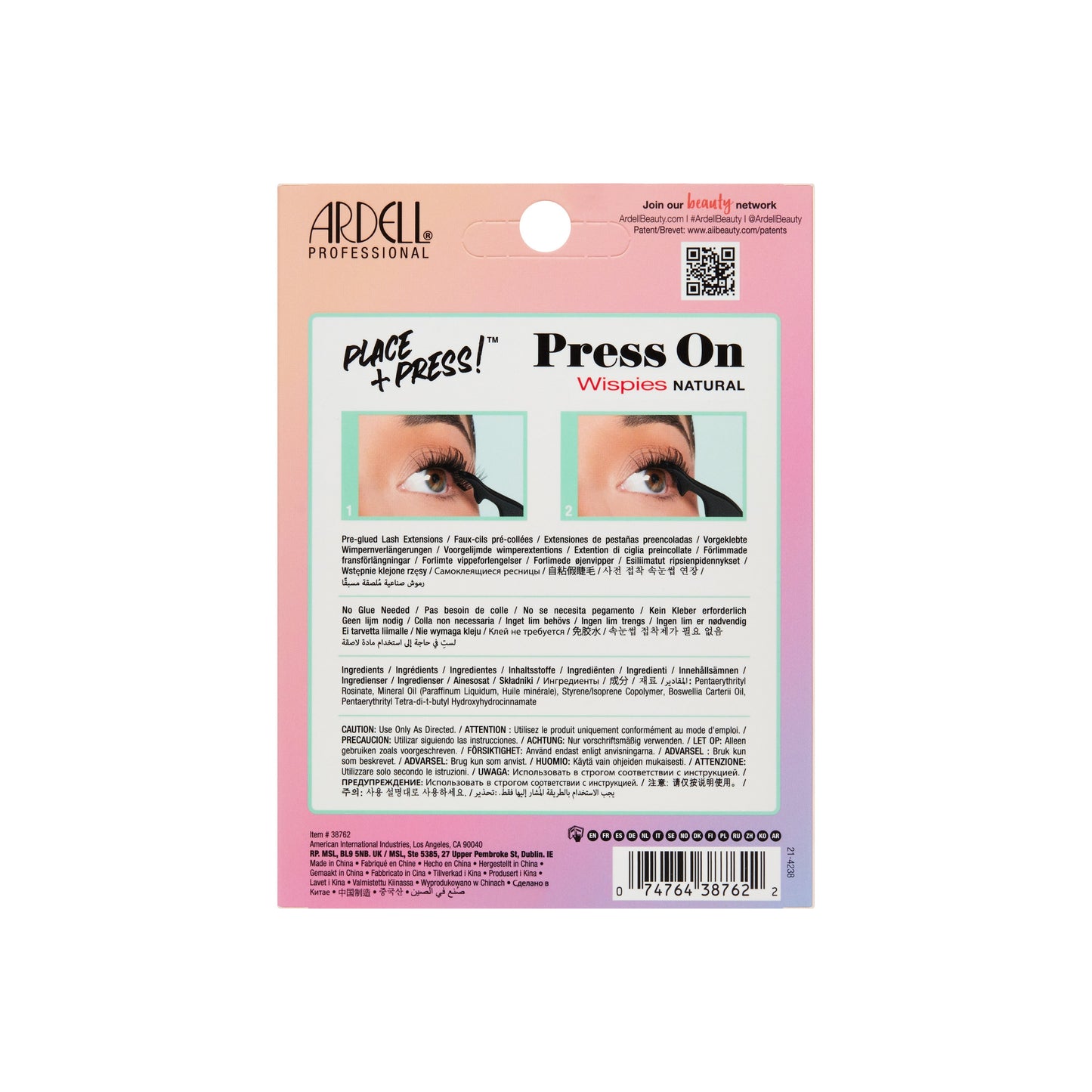 Press On Wispies Natural, 60-Count