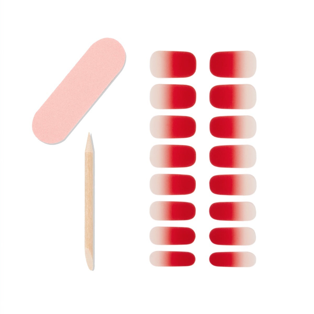 Nail Addict Gel Nail Strips - Rouge