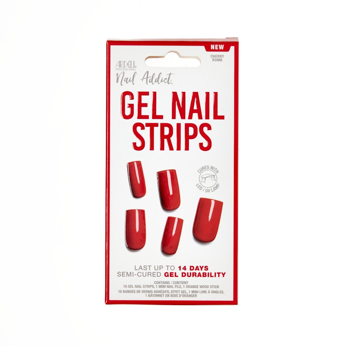 Nail Addict Gel Nail Strips - Cherry Bomb