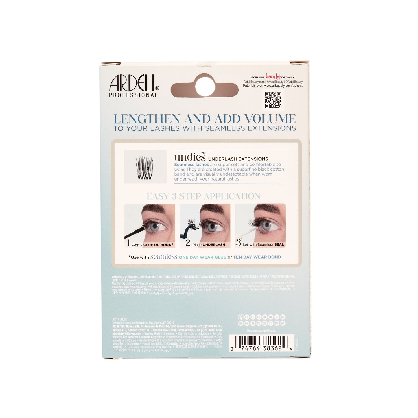 Seamless Underlash Extensions Fauxmink, 100-Count