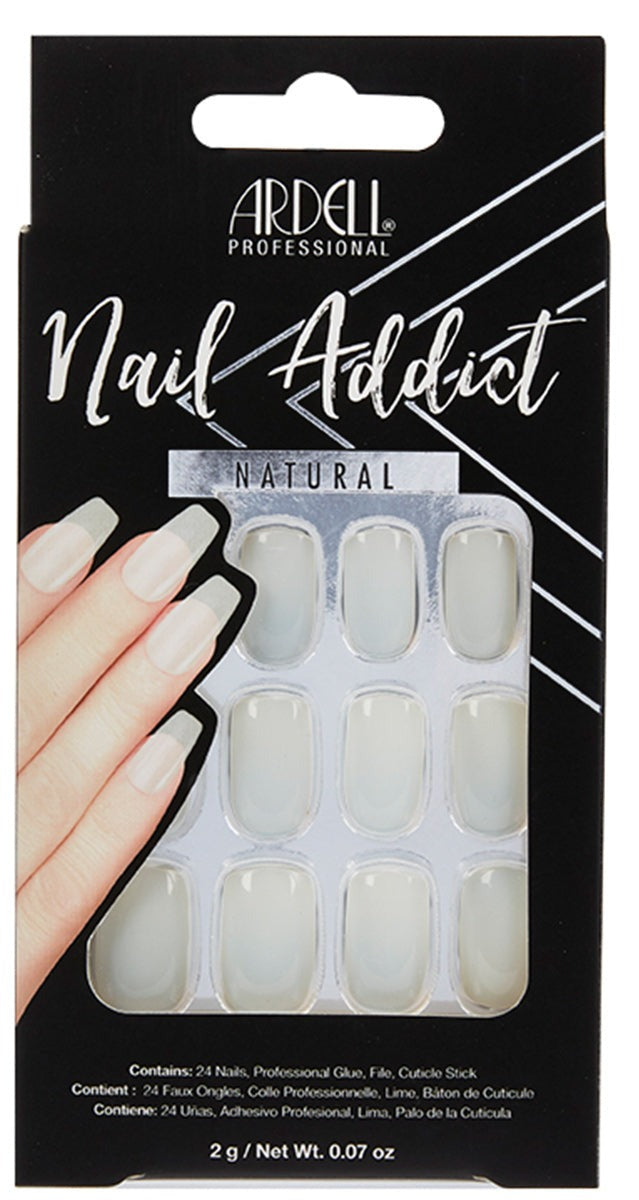 Nail Addict Premium Artificial Nail Set, Natural Long