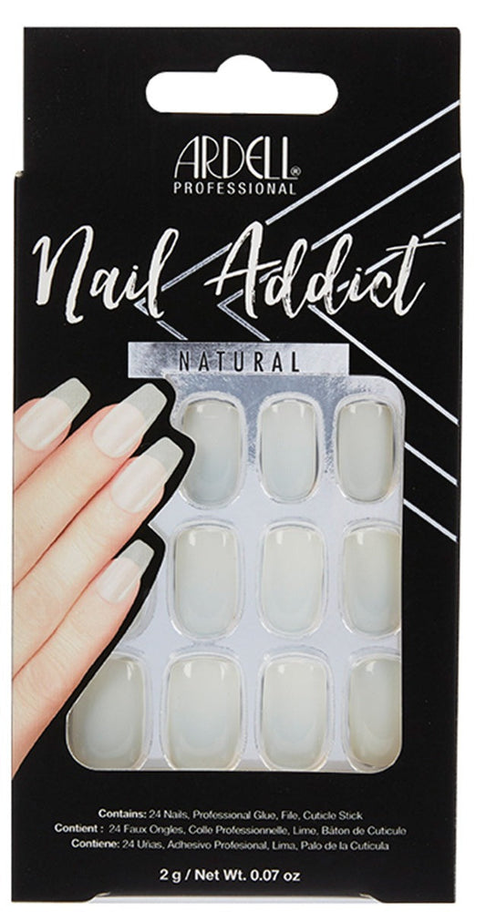 Nail Addict Premium Artificial Nail Set, Natural Long