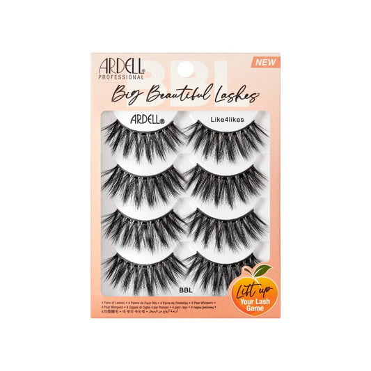 Big Beautiful Lashes, Like4likes, 4-Pairs
