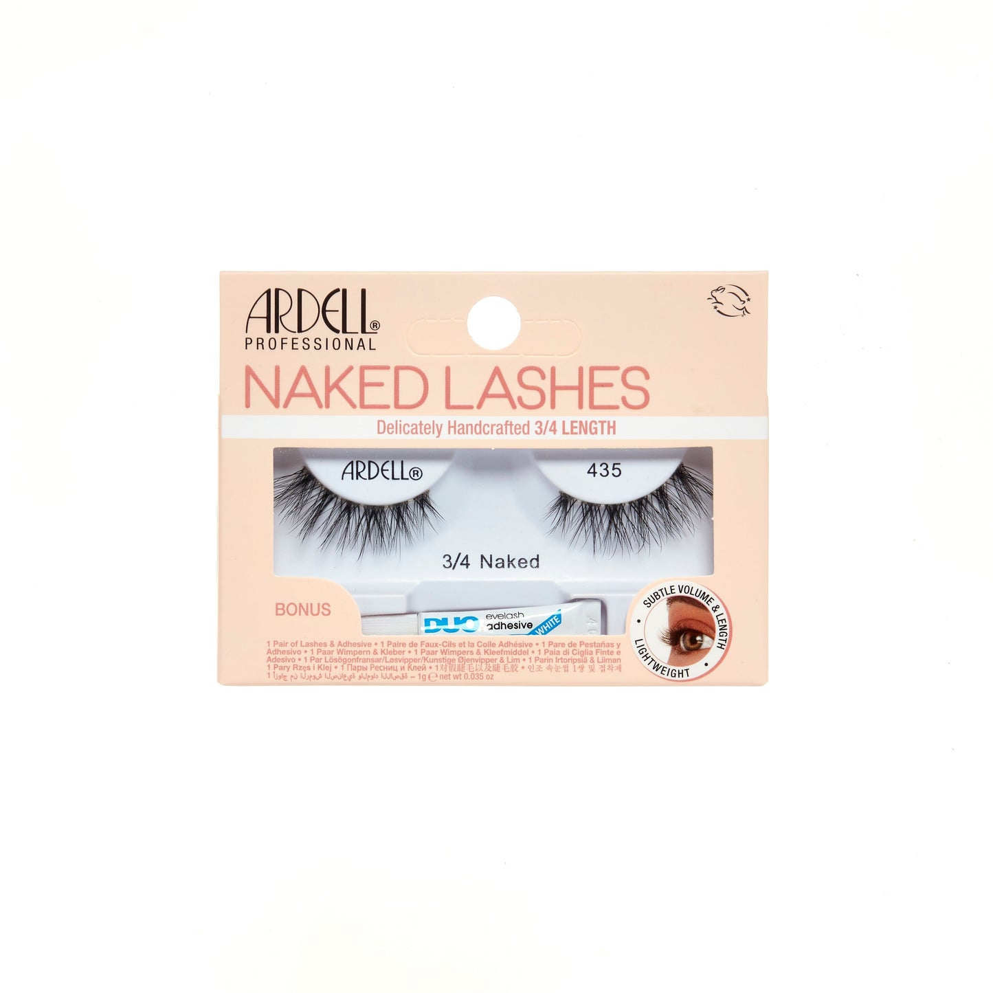 Naked Lash 3/4 Length 435 With Duo 1 Gram Glue, 2-Pack
