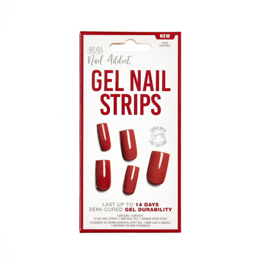 Nail Addict Gel Nail Strips - Pure Paprika
