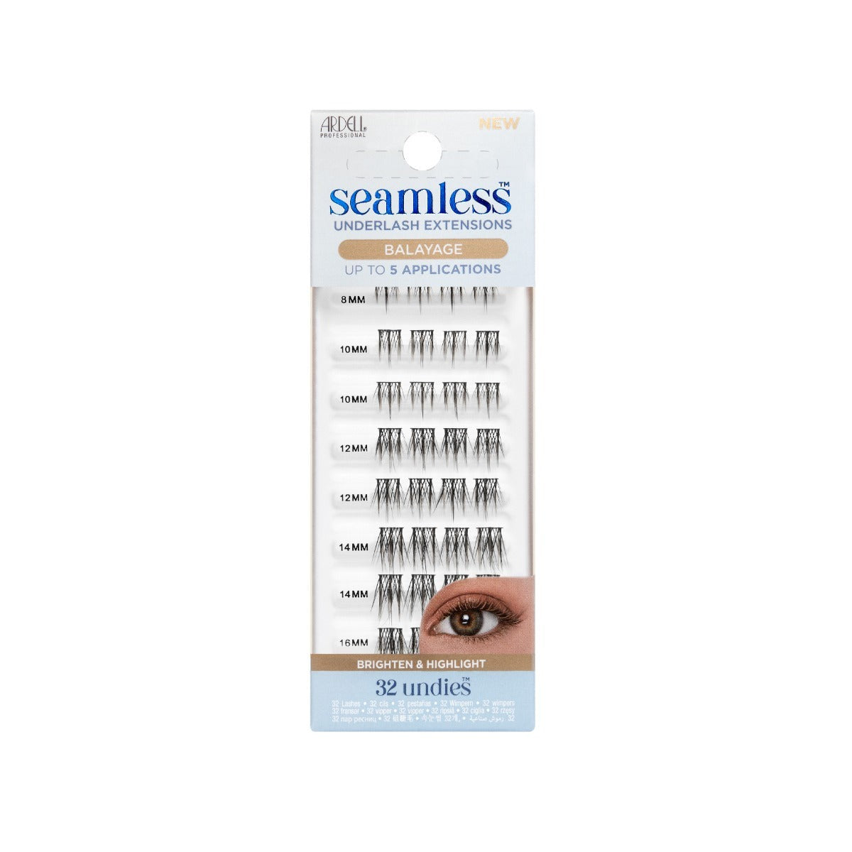 Seamless Underlash Extensions Refill, Balayage
