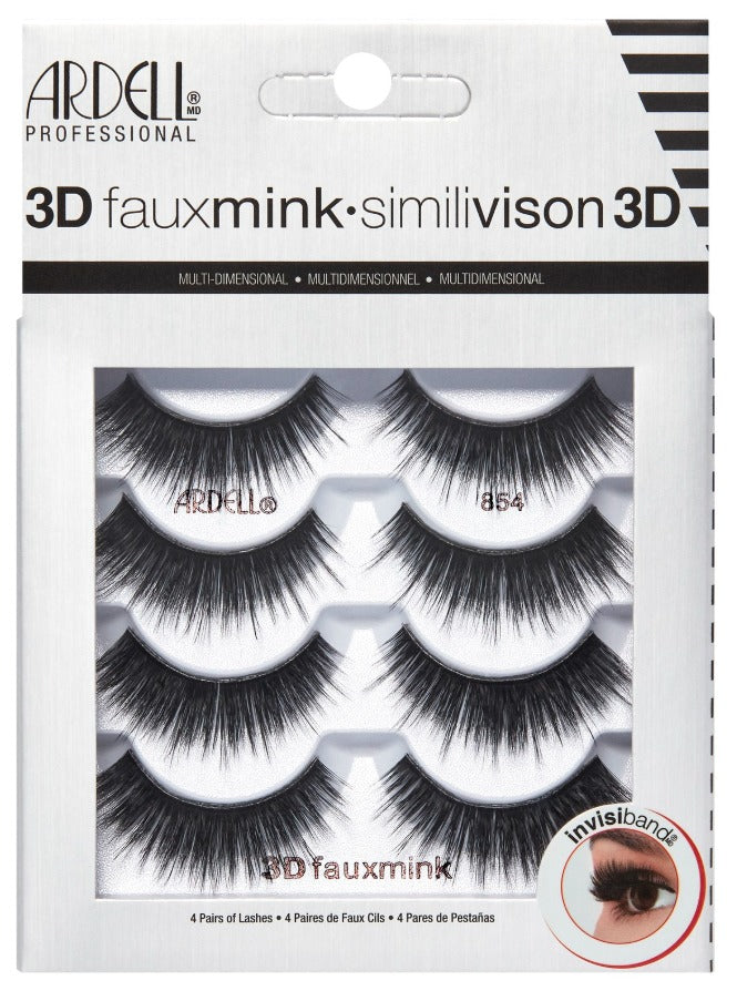 3D Faux Mink 854, 4-Pairs