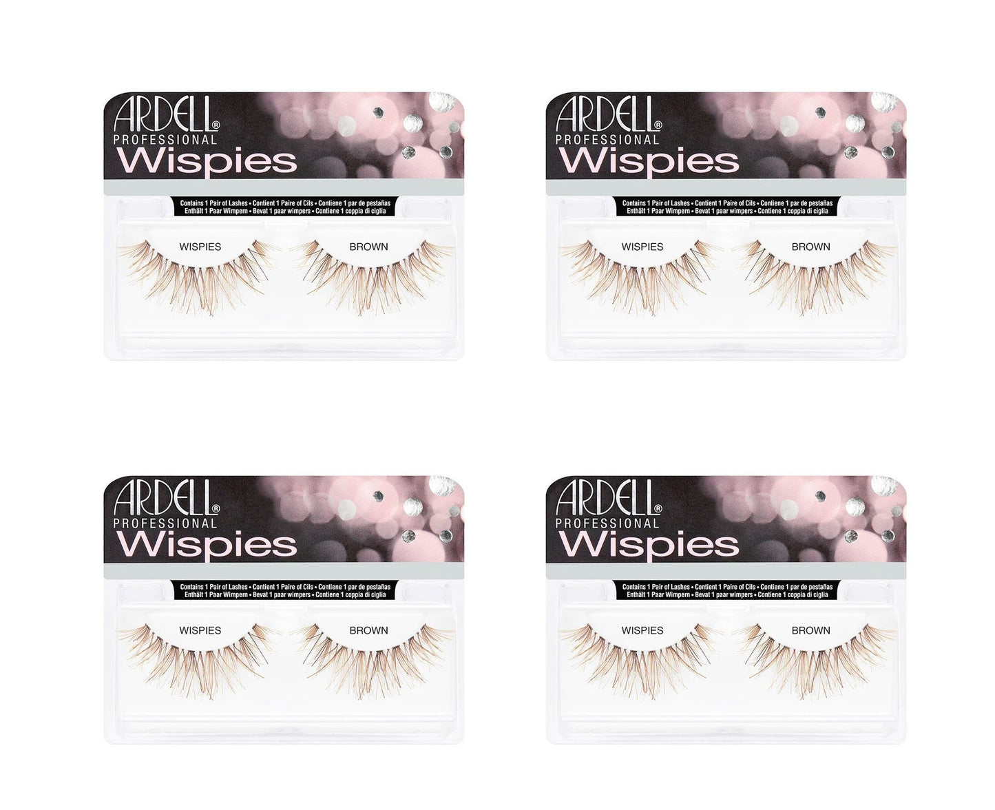 Wispies - Brown, 4-Pack