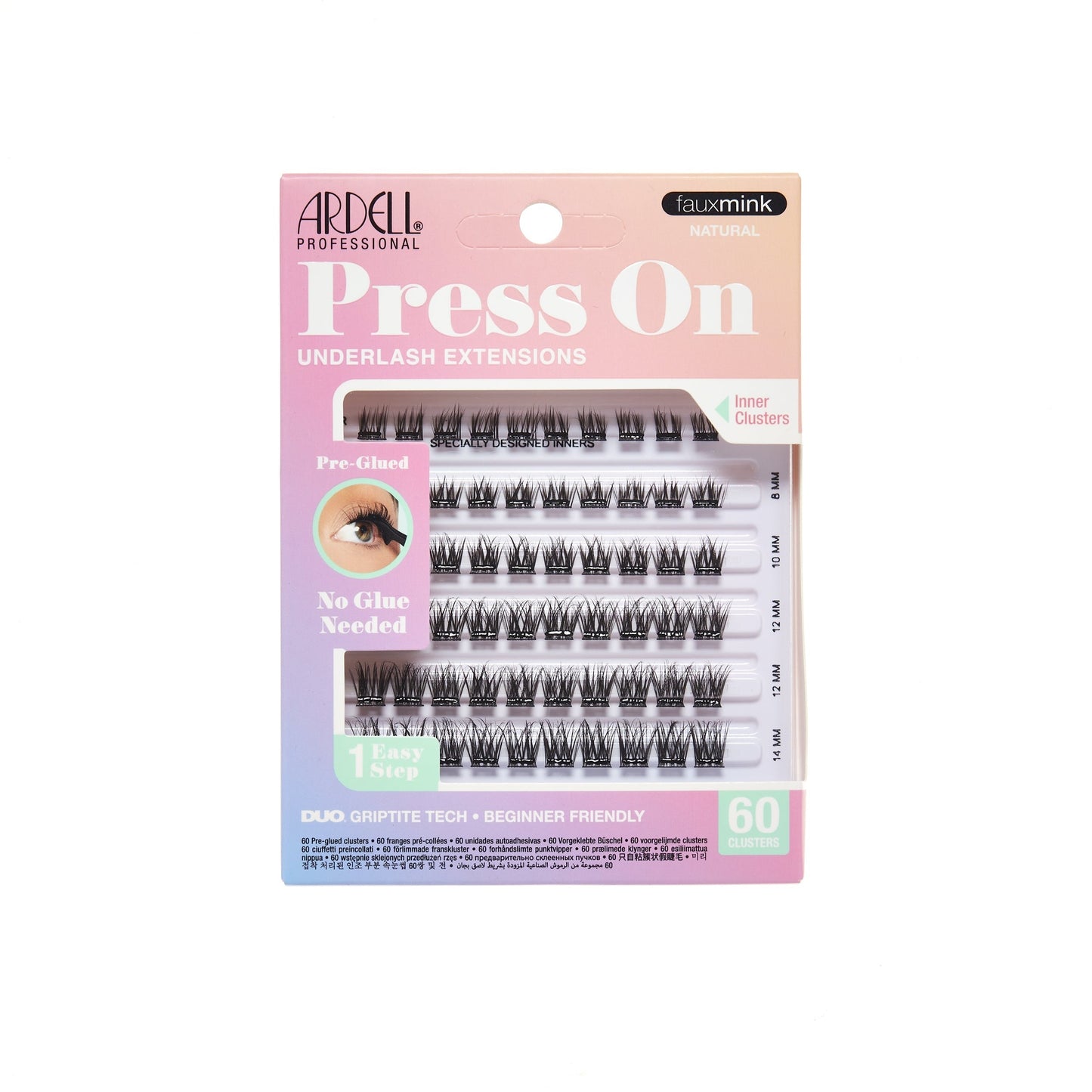 Press On Fauxmink Natural, 60-Count