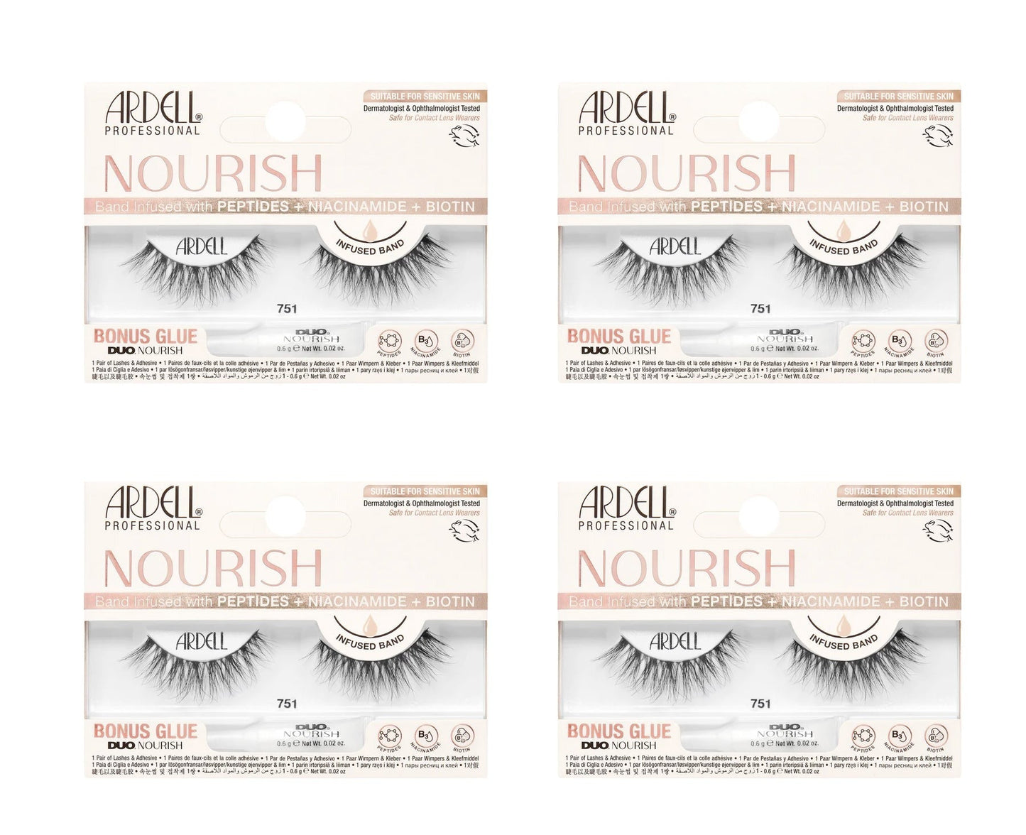 Nourish Lashes 751, 4-Pack