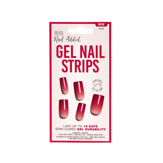 Nail Addict Gel Nail Strips - Rouge