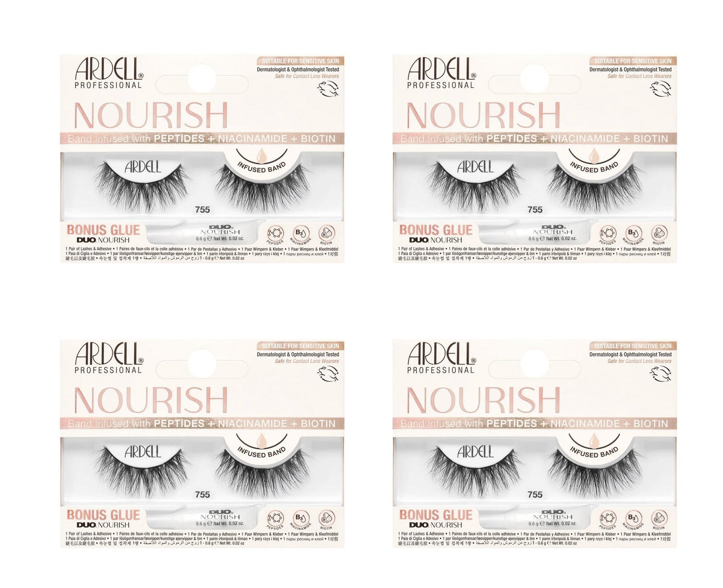 Nourish Lashes 755, 4-Pack