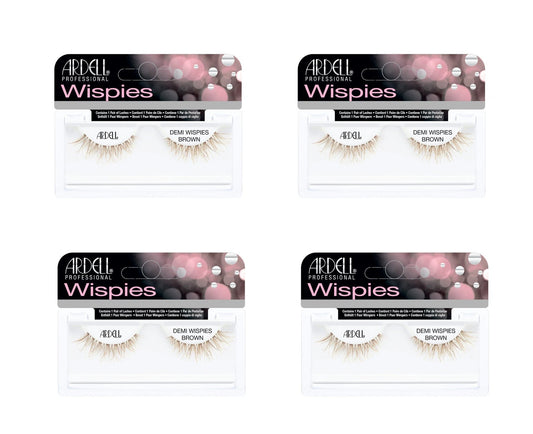 Demi Wispies - Brown, 4-Pack