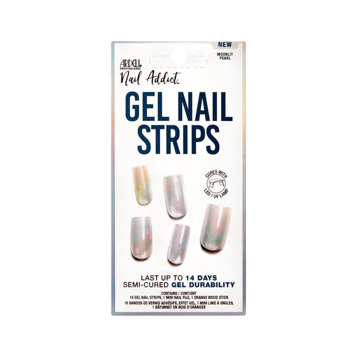 Nail Addict Gel Nail Strips - Moonlit Pearl