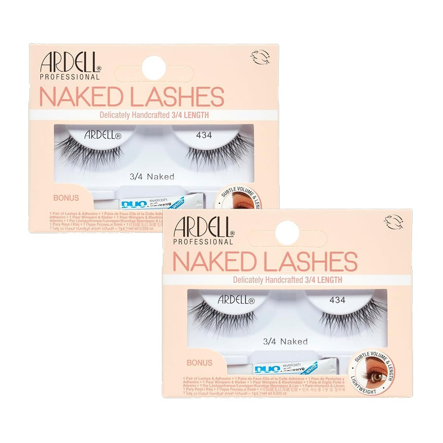 Naked Lash 3/4 Length 434 With Duo 1 Gram Glue, 2-Pack