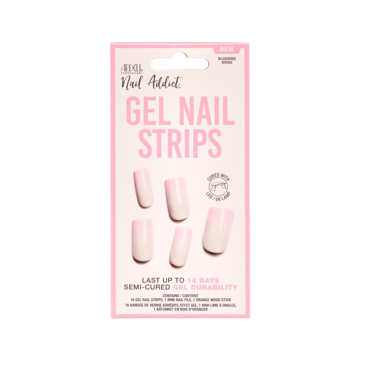 Nail Addict Gel Nail Strips - Blushing Bride