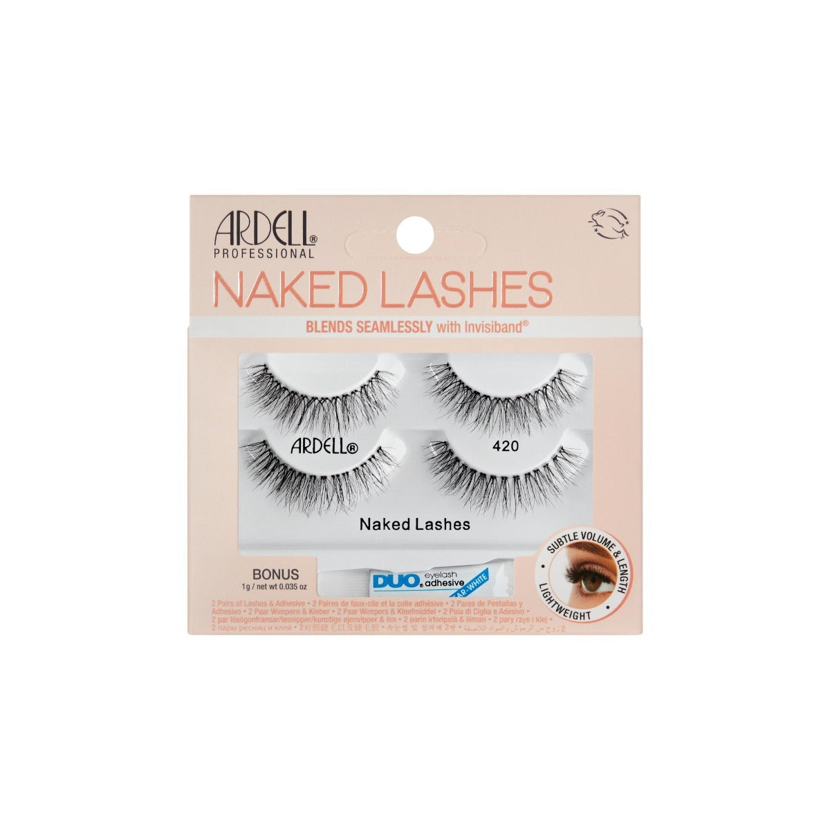 Naked Lashes 420, 2-Pairs