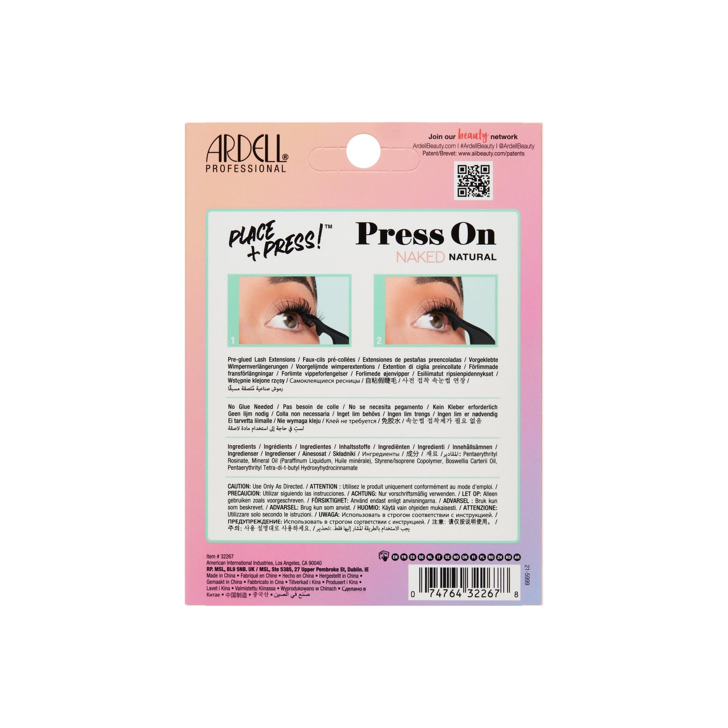 Press On Naked Natural 30 ct + Applicator